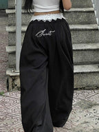 Street Color Contrast Cargo Pants