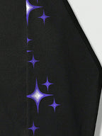 Star Print Oversized Hoodie