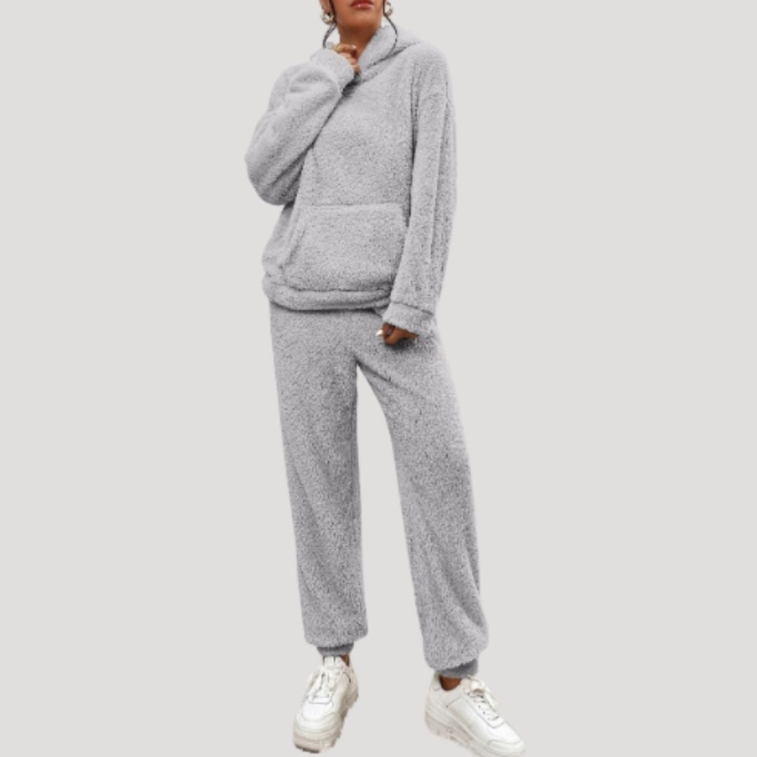 | Women's Hooded Lounge Set in Spring Fabric