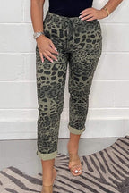 Drawstring Wasit Printed Comfy Joggers