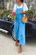 Straight Leg Cotton linen Holiday Overalls