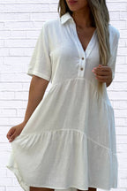 Plus Size Tiered Mini Dress | Ruffle Hem Women__ Style