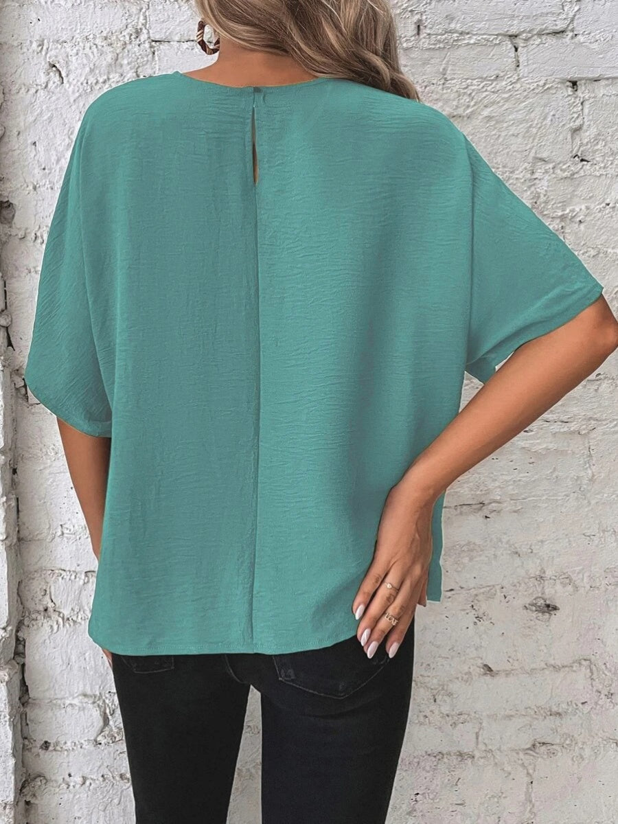 Batwing Sleeve Loose Casual Short-sleeved T-shirt