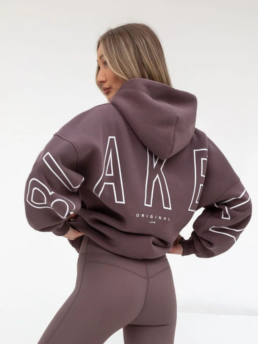 Autumn Women's Letter Hoodie Jackets