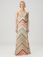 Colorful Crochet Lace Camisole Maxi Dress