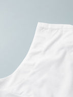 Cotton And Linen Loose-fitting Crew Neck Cropped Vest High-waisted Midi Skirt Set 2-piece Sets