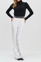 Turtleneck Ribbed Slim Knit Long Sleeve Base Layer