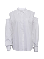 Off Shoulder Loose Long Sleeve Blouse