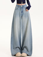 Tencel Loose Wide Leg Boyfriend Jeans
