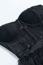 Sheer Lace Bustier Dress