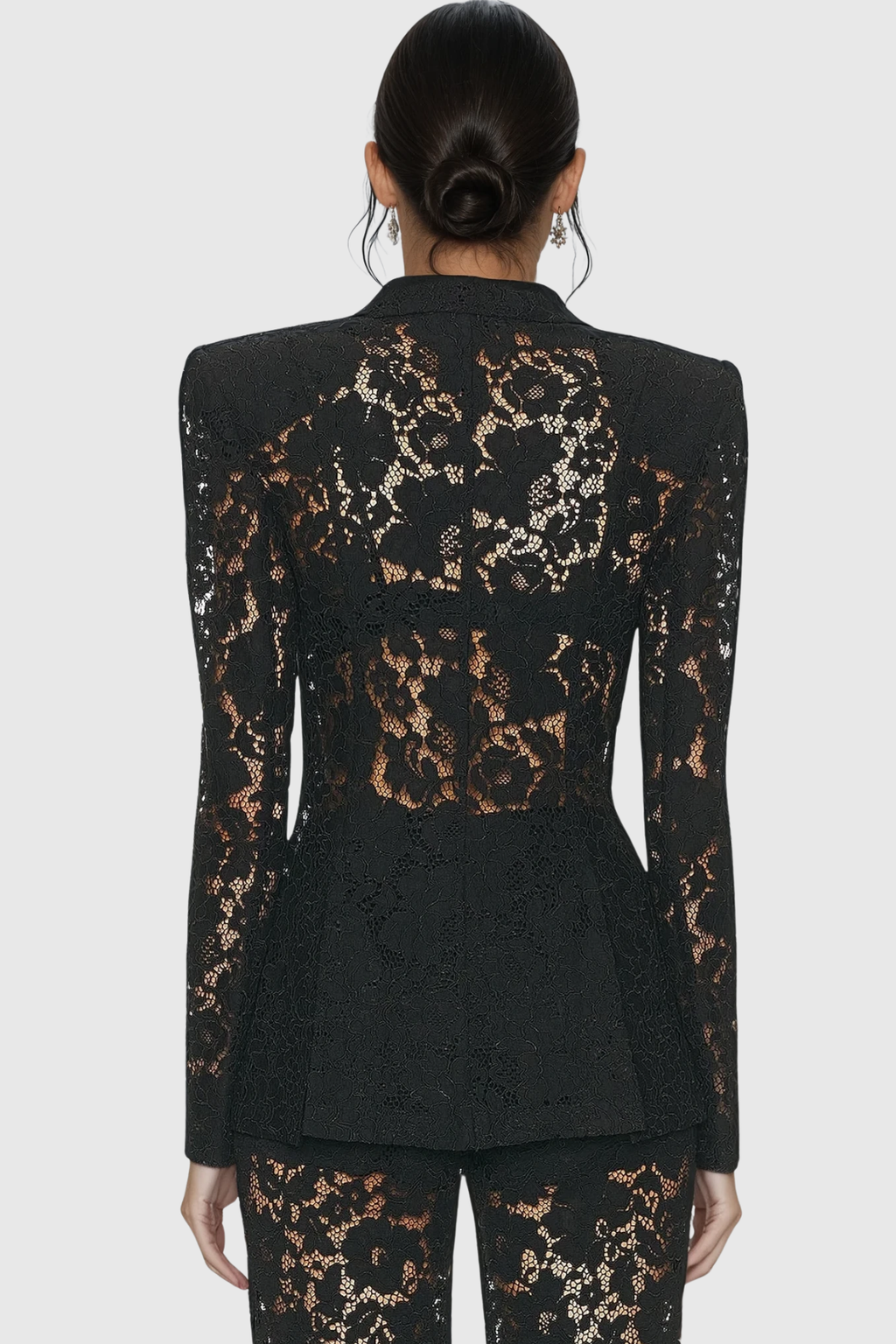 Djehutimose Floral Lace Pants Set