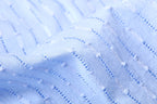 Jacquard Bubble Sleeves Shirt & Shorts Suits