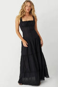 Isla Dreams - TieRed Maxi Dress with Smocked Bodice