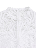 Short Sleeve Trim Lace Belts Mini&Short Dresses