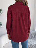 Loose-fitting Solid Color Women's Casual Shirt