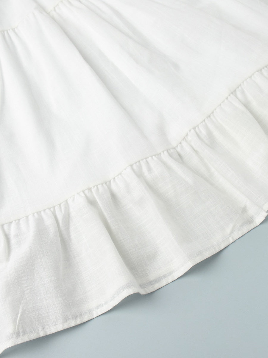Pure Cotton Sexy Backless Exclusive Beach Mini&Short Dresses