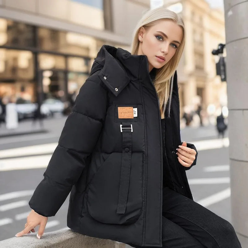 | Hooded winter jacket, warm coat