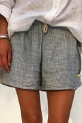 Stripes Wide Leg Shorts