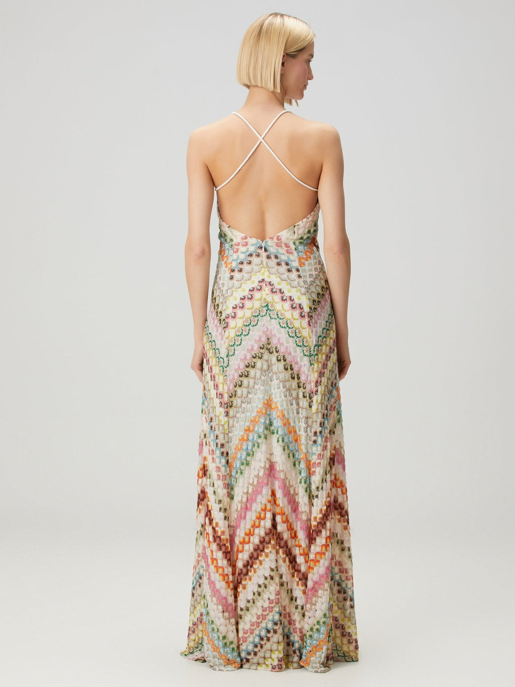 Colorful Crochet Lace Camisole Maxi Dress