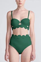 Sexy Sling Cutout High-waisted Stretch Bikini Swimsuit