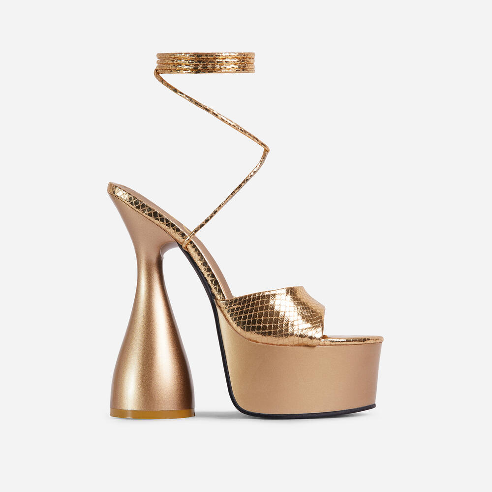Gold Coming In Hot Heels