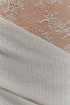 Griselda White Lace Knit Mini Dress