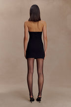 Cross Over Halter Neck Sleeveless Bodycon Mini Dress