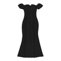 Off shoulder lace hem ruffle maxi dress  | Festival Outfits Women