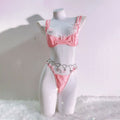Butterfly applique bowknot short pant set  | Festival Outfits Women