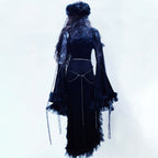Beaded spider applique long sleeve maxi dress  | Festival Outfits Women