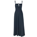 Square neck hollow out self tie cami cut out maxi dress  | Festival Outfits Women