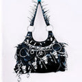 O ring PU leather rivet handbag  | Festival Outfits Women