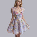 Amira Boutique Cocktail Dress with Floral Appliqu��s Elevated Occasion Wear