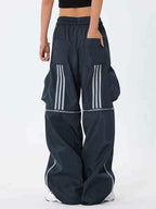 Pocket Knee Zip Up Design Cargo Pants