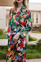 Tiger and Zebra Printed Home Long Sleeved Two-piece Set