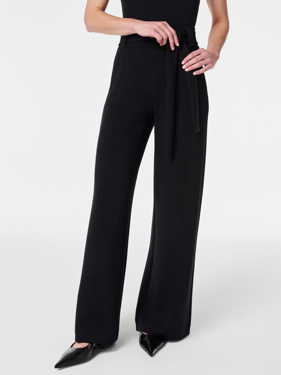 Tie-Waist Wide-Leg Pant