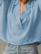 Short-sleeved Collared Casual Loose T-shirt