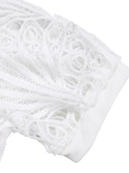 Short Sleeve Trim Lace Belts Mini&Short Dresses