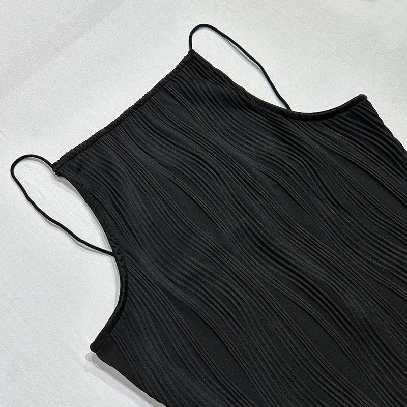 Sol Minimalist Shirt Dress with Water Wave Texture Premium Wardrobe Essential