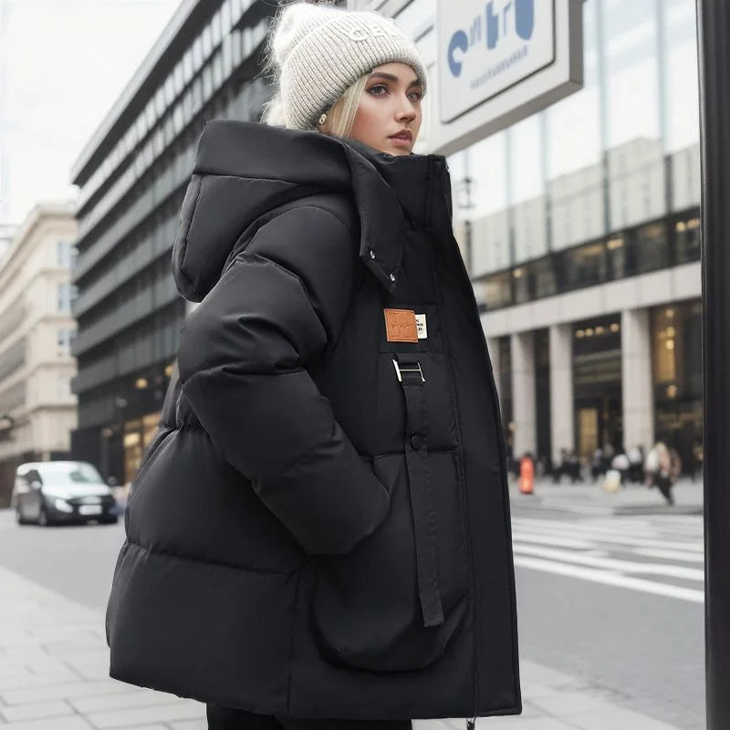 | Hooded winter jacket, warm coat