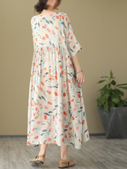 Take My Soul Round Neck Smock Dress