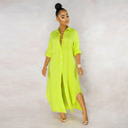María Aesthetic Elena Overshirt Dress Set Evening Wear Edit
