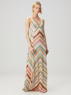 Colorful Crochet Lace Camisole Maxi Dress