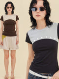 Creative Beaded Patchwork Top