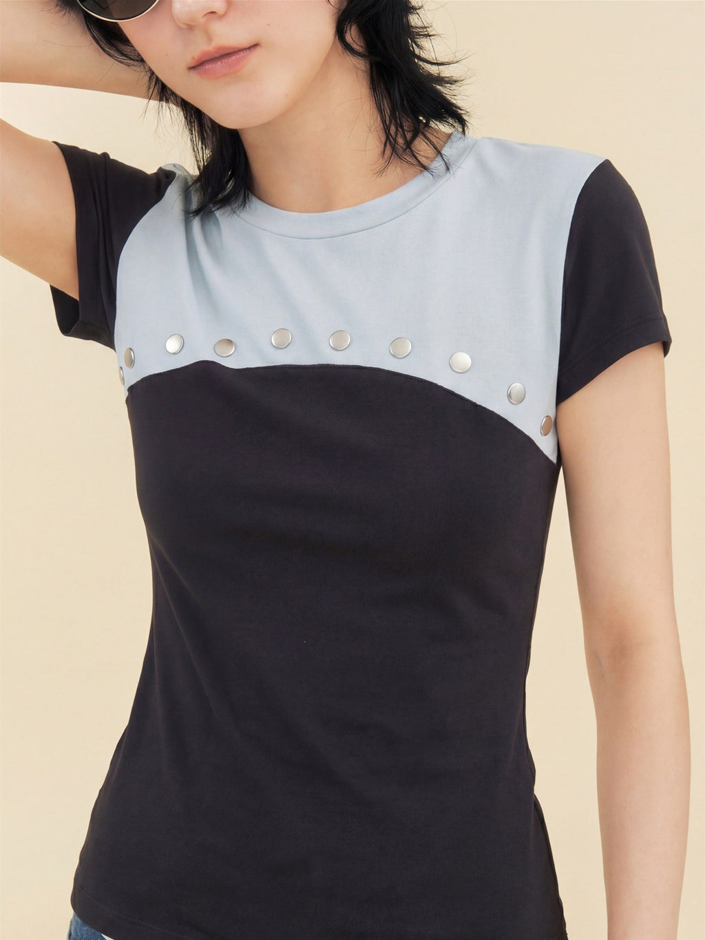 Creative Beaded Patchwork Top