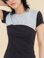 Creative Beaded Patchwork Top