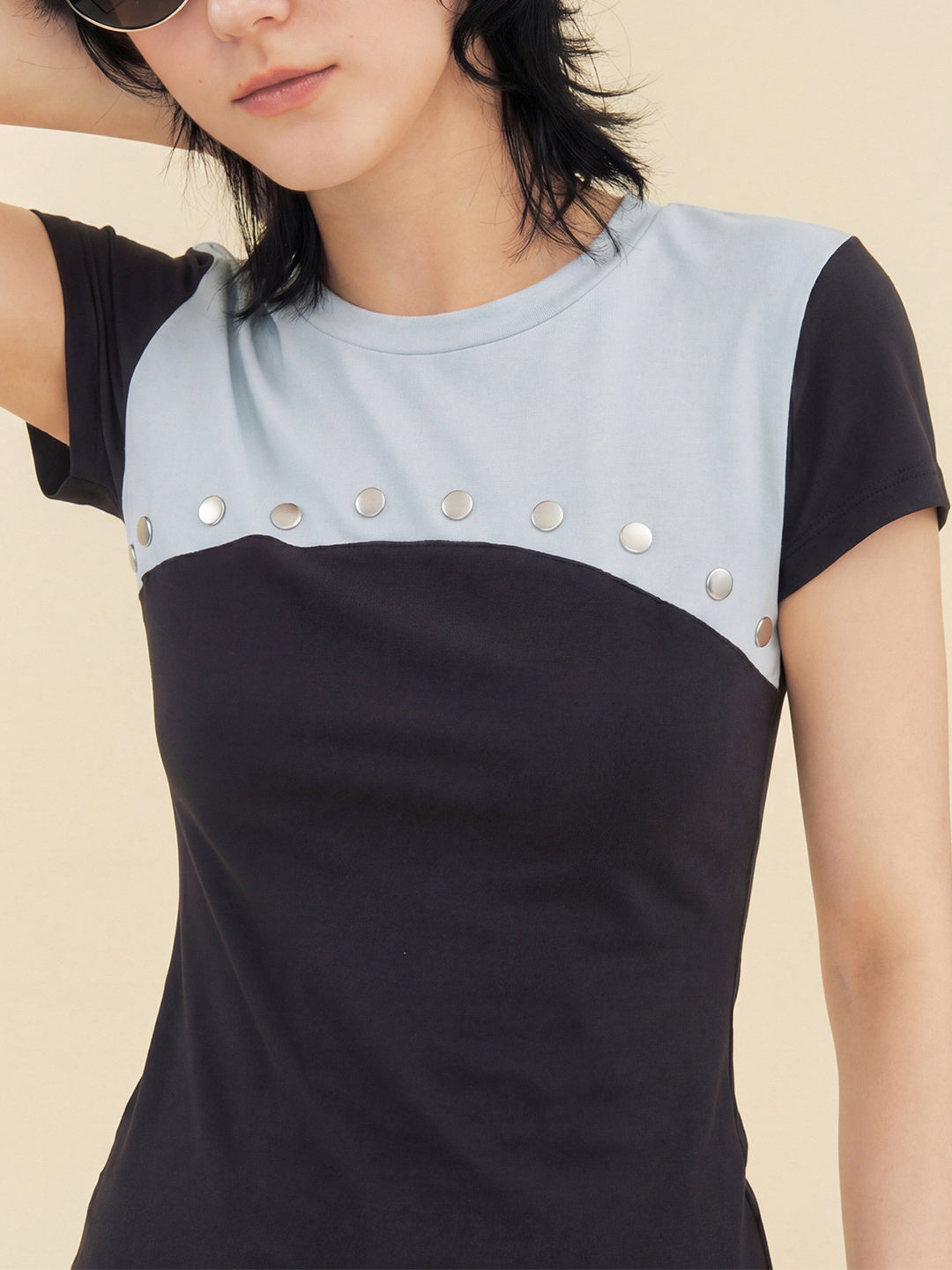 Creative Beaded Patchwork Top