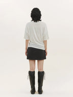 Creative Asymmetrical Print Top