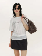 Creative Asymmetrical Print Top