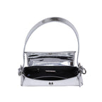 Giselle Metallic Crossbody Bag Silver Mirror